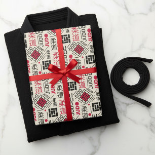 Judo - schoon modern geometrisch patroon cadeaupapier