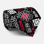 Judo - schoon modern geometrisch patroon stropdas (Opgerold)