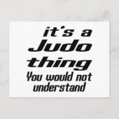 Judo Thing Design Briefkaart (Voorkant)