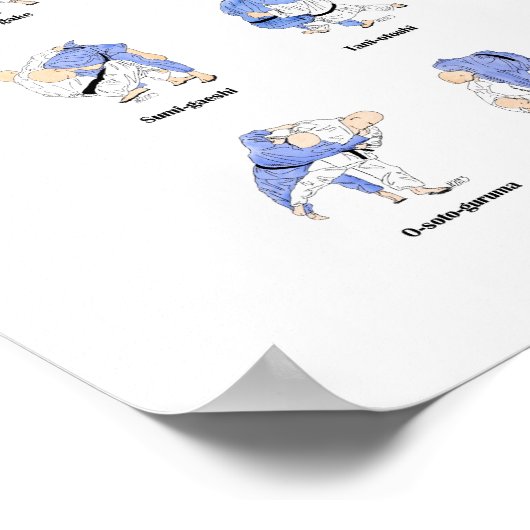 Judo throws poster (Hoek)