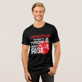Judo - Trained to Throw - Built to Rise Tri-Blend Shirt (Voorkant volledig)