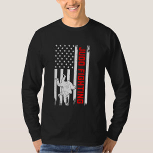 Judo vecht tegen de Amerikaanse vlag Judo Martial T-shirt