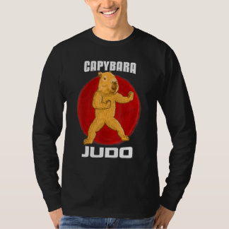 Judo Vechters Capybara Materiële Kunsten T-shirt