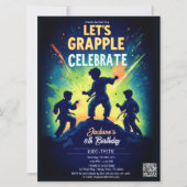 Judo Vechtkunst Kinderverjaardagsfeest Uitnodiging (Voorkant)