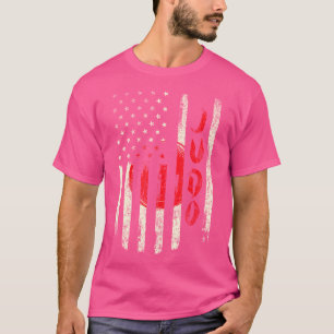 Judo Verenigde Staten Amerikaanse Japan Vlag Judok T-shirt