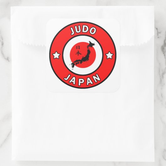 Judo Vierkante Sticker (Tas)