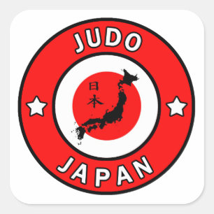 Judo Vierkante Sticker