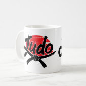 Judo - Zwarte Band - Rijzende Zon Koffiemok (Voorkant links)