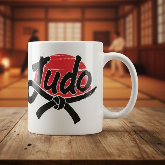 Judo - Zwarte Band - Rijzende Zon Koffiemok