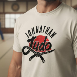 Judo - Zwarte Band - Rijzende Zon Tri-Blend Shirt