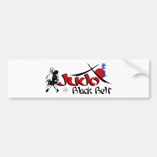 judoblackbelt bumpersticker (Voorkant)