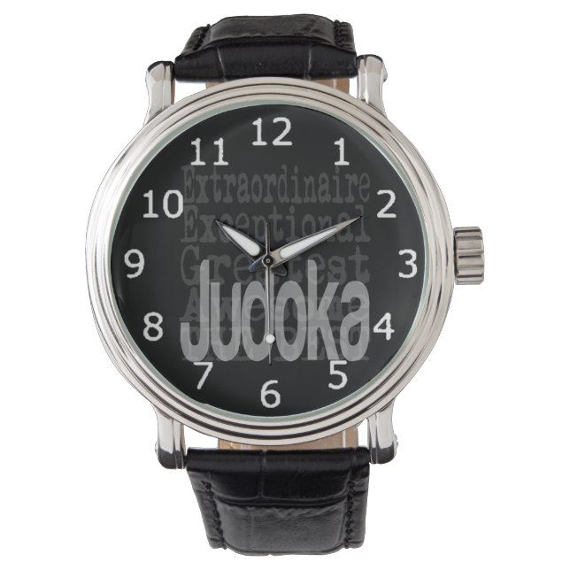 Judoka Buitengewoon Horloge (Voorkant)