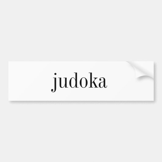 judoka bumper sticker (Voorkant)