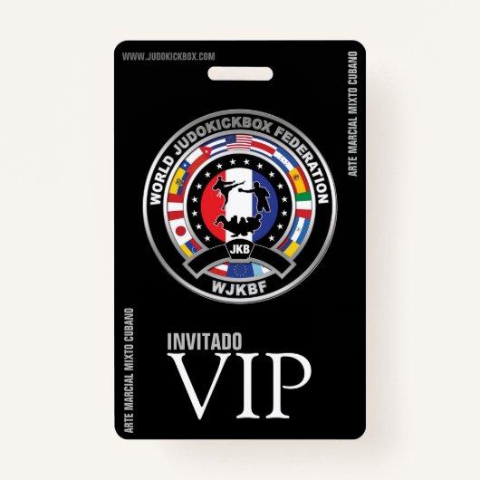 JUDOKICKBOX Badge - Credencial Vip (Voorkant)