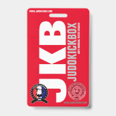 JUDOKICKBOX-badge - Vip-legitimatiebewijs Badge (Achterkant)