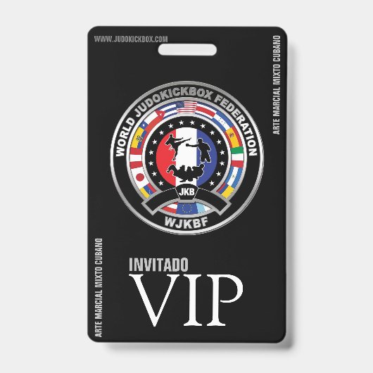 JUDOKICKBOX-badge - Vip-legitimatiebewijs Badge (Voorzijde)