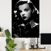 Judy Garland Noir Style Poster (Thuiskantoor)