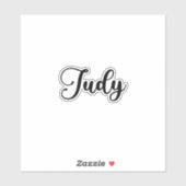 Judy Name - Handgeschreven kalligrafie Sticker (Vel)
