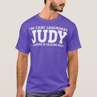 Judy Personal Name Women Girl Funny Judy T-shirt
