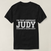 Judy Personal Name Women Girl Funny Judy T-Shirt (Design voorkant)