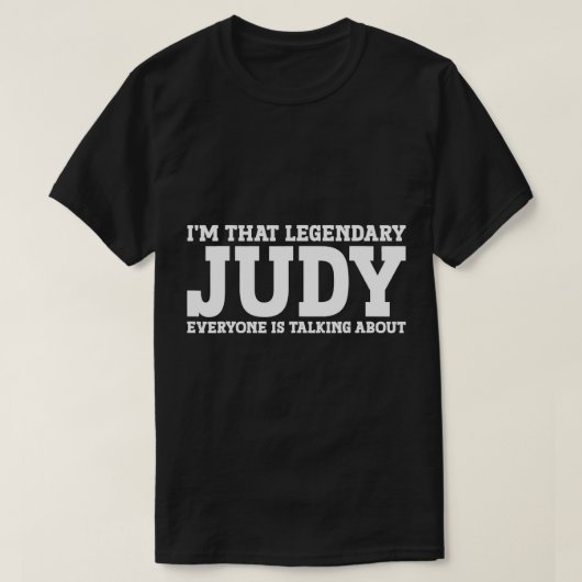 Judy Personal Name Women Girl Funny Judy T-Shirt (Design voorkant)