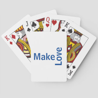 Juego de cartas maakt liefde pokerkaarten