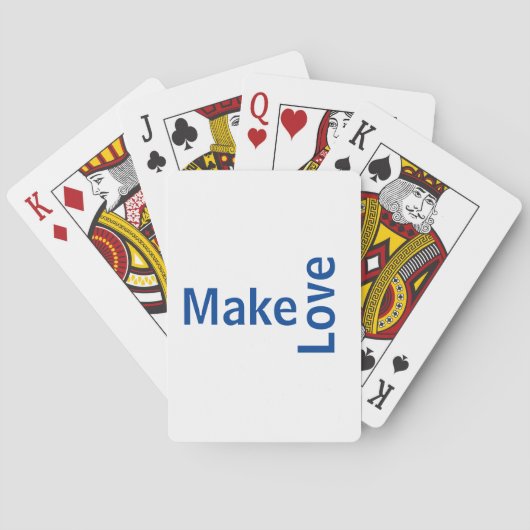 Juego de cartas maakt liefde pokerkaarten (Achterkant)