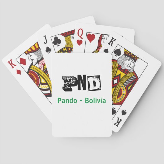Juego de cartas PND Pando Bolivia Pokerkaarten (Achterkant)