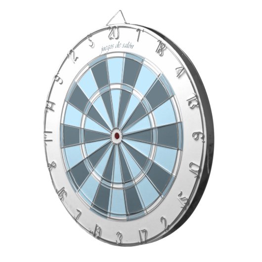 juegos de cuartos DARDOS azul Dartbord (Voorkant Rechts)