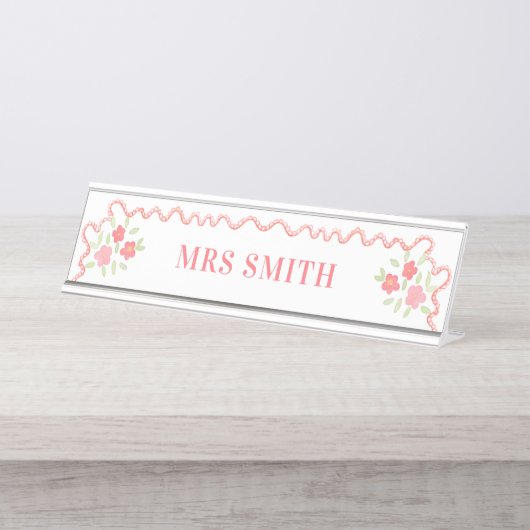 juf bureau naambordje (Voorkant)