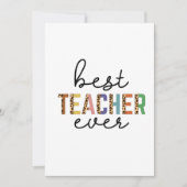 Juf/Meesterdag Beste Juf/Meester Ooit Kaart (Voorkant)