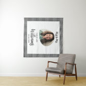 Juffrouw aan Mevrouw Banner Boho Bruiloftsfeest Wandkleed (In Situ (horizontaal))