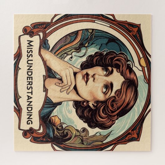 Juffrouw. begrip legpuzzel (Horizontaal)