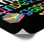 Juffrouw kleuterschool voor kinderen meisjes terug poster (Hoek)