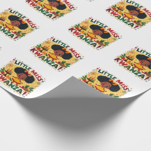 Juffrouw Kwanza Afro-Amerikaanse Kwanaz-erfenis Cadeaupapier