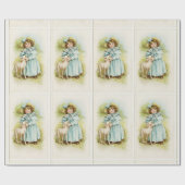 juffrouw met Lamb Cadeaupapier (Vlak)