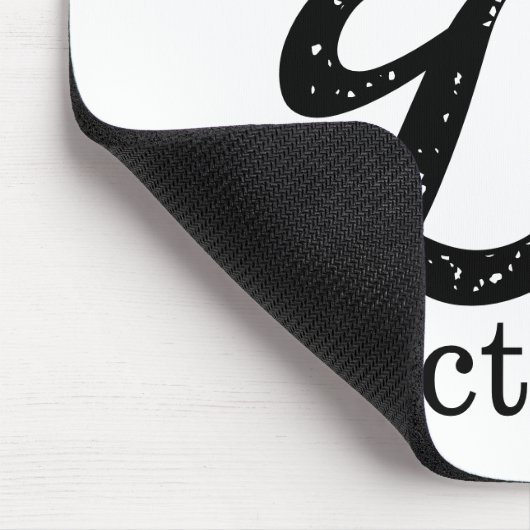 Juffrouw Mrs. Dr. Eigenlijk Funny humor PhD Muismat (Hoek)