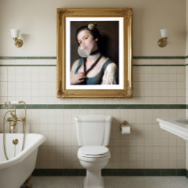 Juffrouw Sassy die kauwgom kauwt Perfect Poster