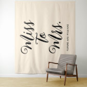 Juffrouw tot Mevrouw Banner Moderne Achtergrond Wandkleed (In situ)