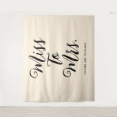 Juffrouw tot Mevrouw Banner Moderne Achtergrond Wandkleed (Voorkant)