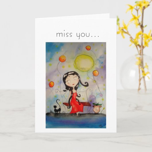 juffrouw u… kaart (Gele Bloem)