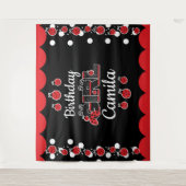 juffrouw verjaardagsmeisje Aangepaste ontwerpen Wandkleed (Voorkant)