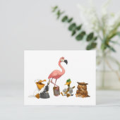 Jug Band O' Birds Briefkaart (Staand voorkant)