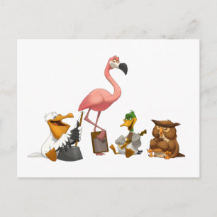 Jug Band O' Birds Briefkaart