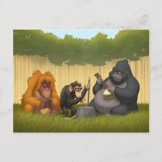 Jug Band of the Apes Postcard Briefkaart