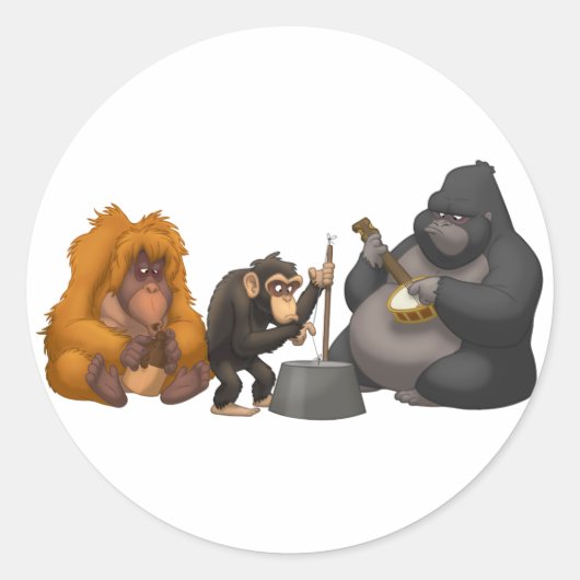 Jug Band of the Apes Stickers (Voorkant)