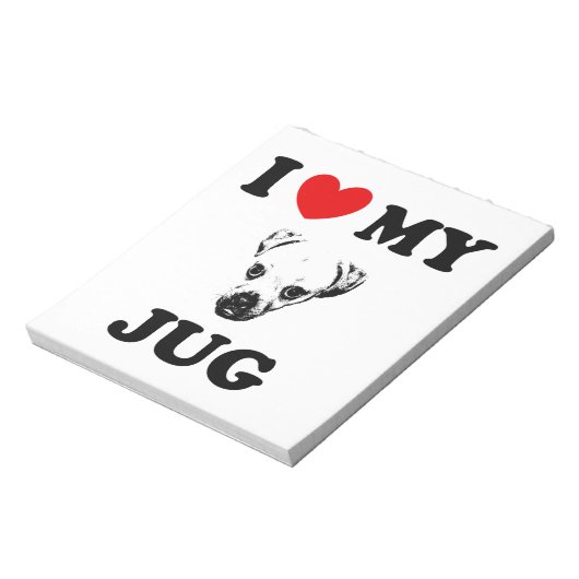 jug hond notitieblok (Linkerzijde)