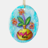 Jug O Bloemen Keramisch Ornament (Rechts)