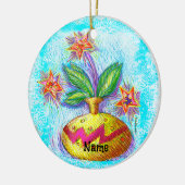 Jug O Bloemen Keramisch Ornament (Links)