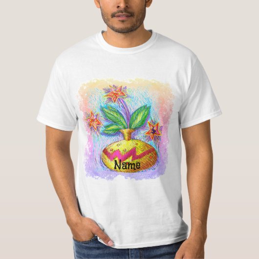 Jug O Bloemen  T-shirt (Voorkant)